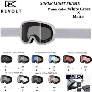 TyKiEWptBbgz25-26 REVOLT SNOW GOGGLE SUPER LIGHT FRAME White Gross {g Xm[ S[O X[p[ Cg t[ zCg OX  Ό Y Blue Clear Brown Pink POL Mi