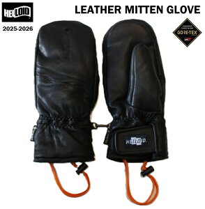yHELLOID / փCh z {Ki 25-26 LEATHER MITTEN GLOVE U[ ~g ~bg SAebNX Xm[{[h Xm{  Y fB[X O[u Xm[ h AEghA ANZT[ BLACK B