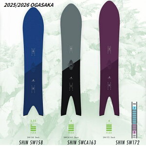 [\y  zy Jo[T[rX z25-26 Ogasaka snowboard y SHIN zIKTJ  pE_[ {[h Xm[{[h V 156 / 160 / 167 NEW MODEL j[f snowboards t[ J[r