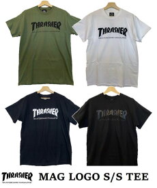 【 THRASHER スラッシャー 】《レターパックライト(追跡可能メール便)ご指定で全国一律送料370円》 MAG LOGO S/S TEE マグ ロゴ Tシャツ ティーシャツ 半袖 メンズ レディース 男性 女性 ストリート SK8 スケート THRASHER MAGAZINE