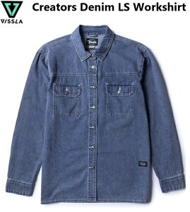 y VISSLA / BX zyKiz (2024 FALL&HOLIDAY) Creators Denim LS Workshirt NG[^[Y fj  Vc T[tB T[t jp Y DKD M5196CDW2404