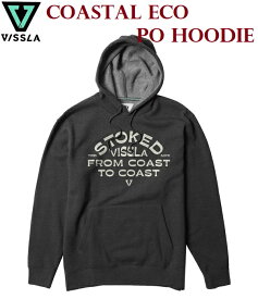 【VISSLA/ヴィスラ】 【国内正規品】 【送料無料】 (21FA) Coastal Eco Po Hoodie コースタル エコ プルオーバー フーディー パーカー トレーナー ポケット付き ビスラ アウター サーフィン サーフブランド 男性用 メンズ M601UCOA BLH Black Heather