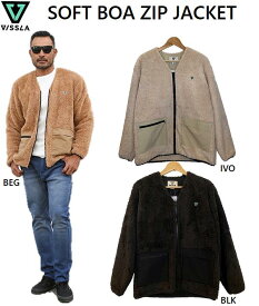 【VISSLA / ヴィスラ】【日本正規品】 SOFT BOA ZIP JACKET ソフト ボア ジップ ジャケット ブラック ベージュ アイボリー BLK BEG IVO ジップアップ ジャンパー アウター サーフィン サーフ メンズ メンズ アウトドア キャンプ スノーボード ビスラ 日本企画 M714MSOJ19HO