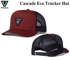 【VISSLA/ヴィスラ】 【国内正規品】 (23SP) Cascade Eco Trucker Hat カスケード エコ トラッカー ハット メッシュ スナップバック キャップ ハット 帽子 ビスラ メンズ レディース FIB Fired Brick MAHT1CAS2301