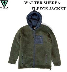 【VISSLA/ヴィスラ】 【国内正規品】 (2023 FALL/HOLIDAY) WALTER SHERPA FLEECE ウォルター シェルパ フリース ジップアップ パーカー アウター サーフィン サーフブランド 男性用 メンズ ビスラ TRP TARP M6113WAL