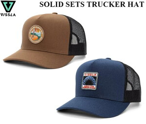 �yVISSLA / ���B�X���z �y�������K�i�z SOLID SETS TRUCKER HAT �\���b�h �Z�b�c �g���b�J�[ �n�b�g ���b�V���L���b�v �X�q CAP �r�X�� �L���b�v �X�i�b�v�o�b�N �����Y ���f�B�[�X �T�[�t DKE Dark Earth 