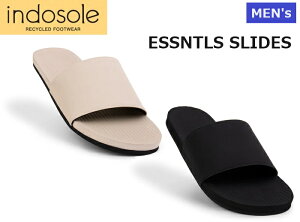 SALE Z[ y{Kiz Y INDOSOLE XChT_ ESSNTLS SLIDES Ch\[ GbZV XCh V[T_ l j MENS ECO TCN SEA SALT BLACK