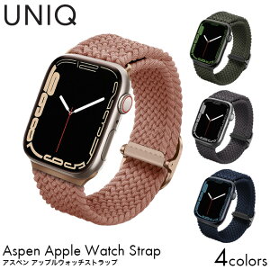 UNIQ ASPEN BRAIDED APPLE WATCH STRAP AbvEHb` Xgbv AXy 41/40/38MM Series 11/10(42mm)/9/8/7(41mm)/SE3/SE2/SE/6/5/4(40mm)/3/2/1 45/44/42MM Series 11/SE3/10/9/8/7/6/SE2/SE/5/4 Ή fB[X Y jZb