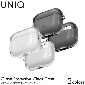 UNIQ AIRPODSPRO3 GLSGCLR APPLE AirPods Pro3 ��p�P�[�X GLOSSY CLEAR/GLOSSY SMOKE �G�A�|�b�c�v�� �P�[�X GLASE PROTECTIVE CLEAR CASE �����Y ���f�B�[�X ���j�Z�b�N�X �f�U�C�� �M�t�g �v���[���g