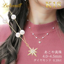 楽天市場】18kパールステーションロングネックレスの通販