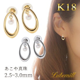 【店長誕生日記念7%OFFクーポン配布中！】【25日(木)23時59分マデ！】 パール ピアス 揺れる 18k スタッド パールピアス 18金 k18 一粒 結婚式 アクセサリー シンプル レディース 入学式 ギフト おしゃれ カジュアル 小ぶり ゴールド かわいい 小さい スタッドピアス 母の日