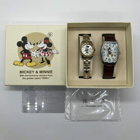 Disney ディズニー ペアウォッチ ゴールデンイヤーズ 80周年記念モデル 腕時計 【中古】【送料無料】
