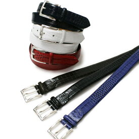 luccicare original BELT / クロコ 型押し レザー ベルト【全6色】