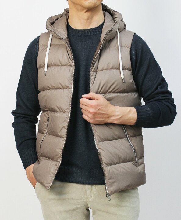 楽天市場】ヘルノ / HERNO / 軽量 メランジナイロン ダウン ベスト  