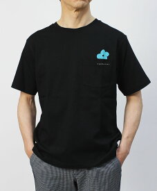 ラルディーニ / LARDINI / クルーネック プリントTシャツ / コットン / 3116-2LT02012 【ネイビー/ブラック】【SALE 30】