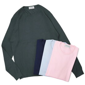 ジョンスメドレー / JOHN SMEDLEY / ハットフィールド / HATFIELD / クルーネック ニット / 30G シーアイランド コットン 長袖 / STANDARD FIT 【全4色】