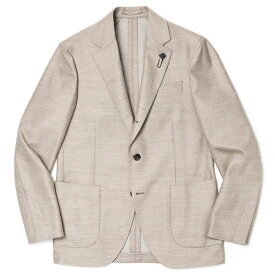 ラルディーニ / LARDINI / ジャケット / ADVANCE / アドヴァンス / ロロピアーナ / Loro Piana ZELANDER / ウールフランネル / 3B 段返り 2パッチ / JC6000AQ / AAIF65539 【ライトグレージュ】