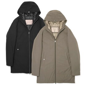 ヘルノ / HERNO / フーデッド コート / パッカブル / 超軽量ストレッチナイロン / 中綿入り / 撥水 / PA00030U-12387SZ 【2700.グレーブラウン/9300.ブラック】