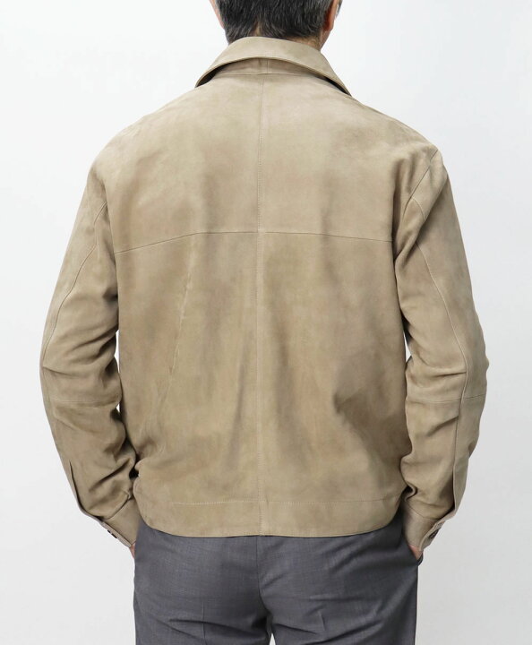 訳アリ 新品未使用タグ付ARMA レザーシャツ PEAK ベージュ 46  