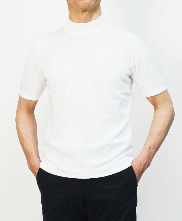 楽天市場】グランサッソ / GRANSASSO / モックネック ニット Tシャツ 