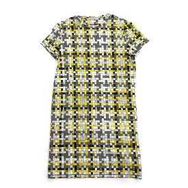 HERMES エルメス レディース 半袖ワンピース ボルデュックチェック リボン柄 コットン #38 34709672【新品】