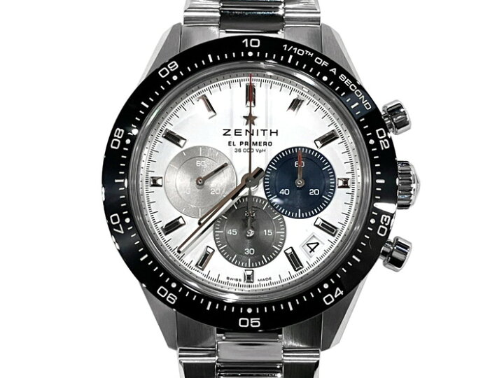 楽天市場】ZENITH ゼニス クロノマスター スポーツ 白文字盤 セミ  