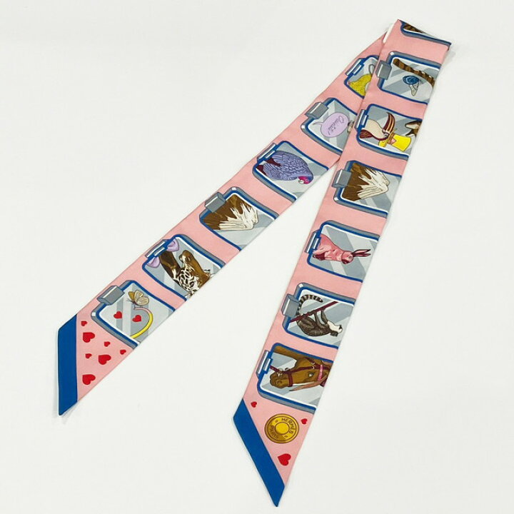 楽天市場】HERMES エルメス ツイリー エルメス・ストーリー ピンク  