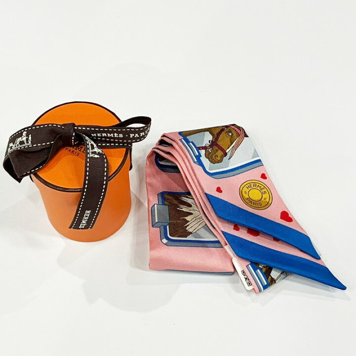 楽天市場】HERMES エルメス ツイリー エルメス・ストーリー ピンク 