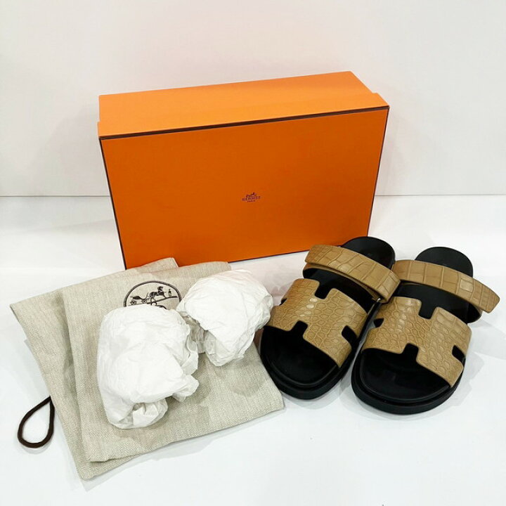 楽天市場】希少！レア！HERMES エルメス サンダル シプレ アリゲーター  