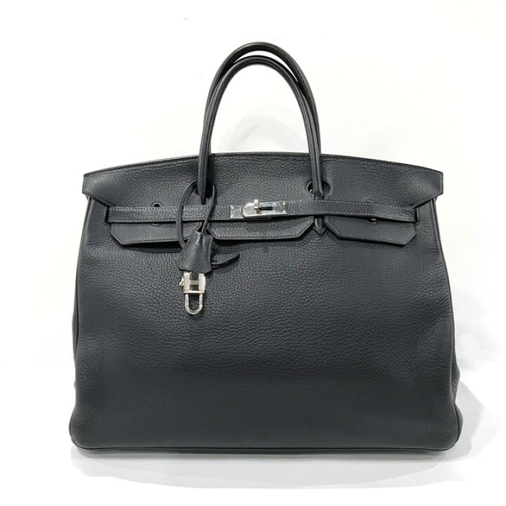 楽天市場】HERMES エルメス バーキン40 ネイビー系 シルバー金具 