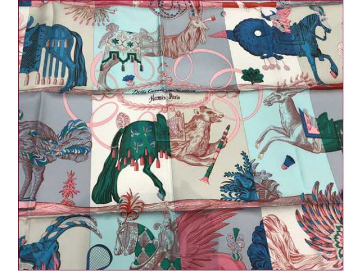 楽天市場】HERMES エルメス 2018SS カレ90 スカーフ Della Cavalleria  