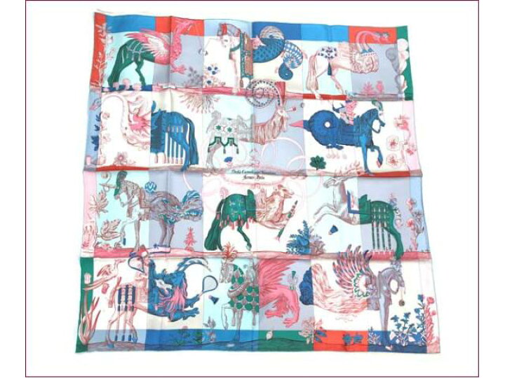 楽天市場】HERMES エルメス 2018SS カレ90 スカーフ Della Cavalleria  