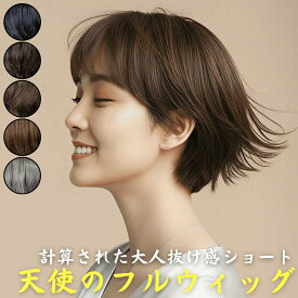 ウィッグ 医療用 フルウィッグ ショート 全頭かつら 医療用ウィッグ 高齢者 耳掛け シニア ショート ボブ 耐熱 レディース 人工毛 ミセス 医療ウィッグ グレー 女装 コスプレ ストレート 帽子ウィッグ ズレにくい 中高年 軽量 自然 白髪 女性