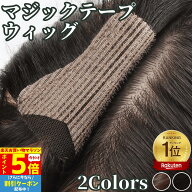 【P5倍&クーポン マラソン限定】 ピンなし ウィッグ ピン無し部分ウィッグ 頭頂部 白髪隠し 部分 ピン不…