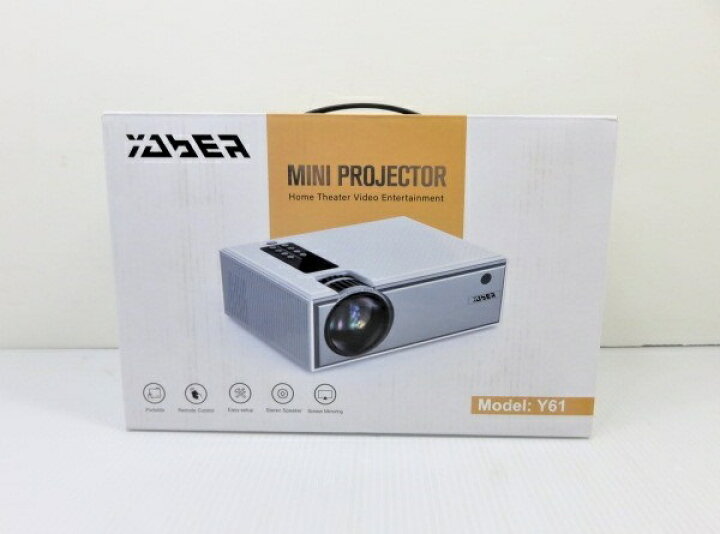 楽天市場】【中古品】 YABER 小型 プロジェクター Y61 ○YR-15446 