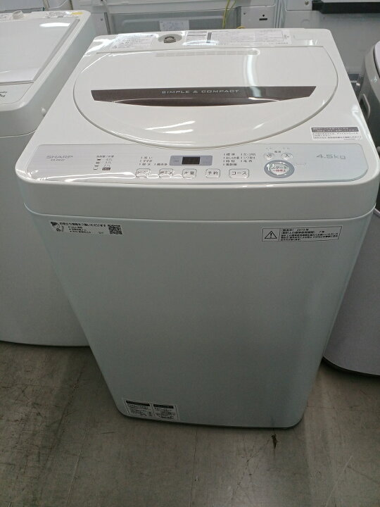楽天市場】【中古品】SHARP シャープ 全自動電気洗濯機 ES-GE4C-T 洗濯  