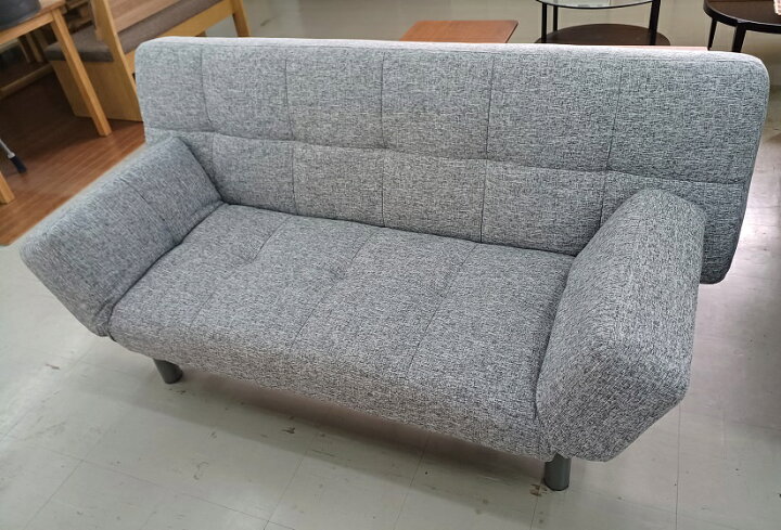 楽天市場】【中古品】ニトリ 布張りソファベッド マークスAM グレー  