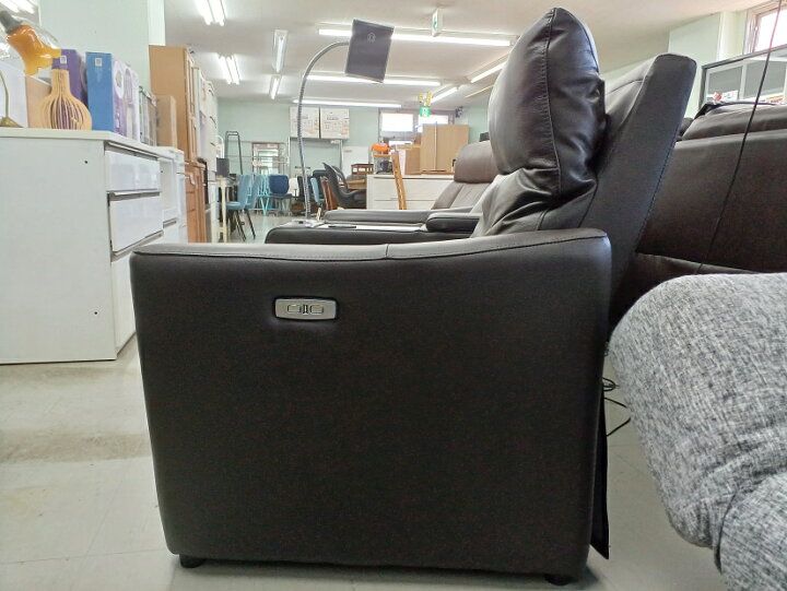 楽天市場】【中古品】ニトリ 2人用電動本革リクライニングソファ（N 