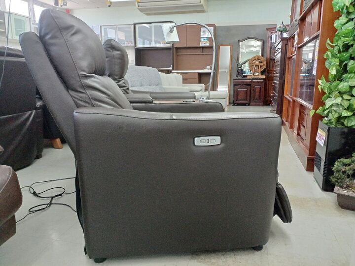 楽天市場】【中古品】ニトリ 2人用電動本革リクライニングソファ（N 