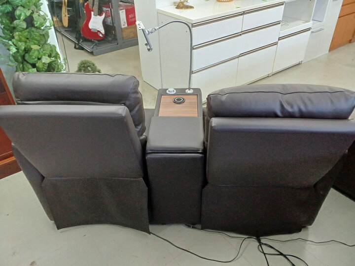 楽天市場】【中古品】ニトリ 2人用電動本革リクライニングソファ（N 