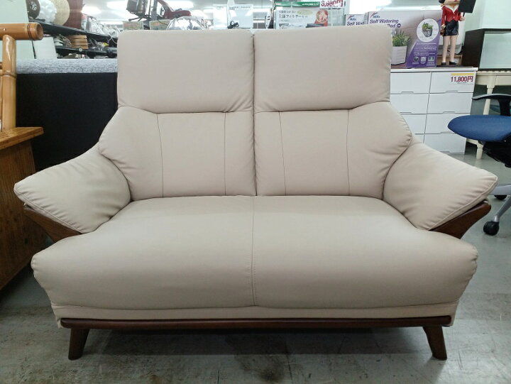 楽天市場】【中古品】ニトリ 合成皮革 2人用ソファ Nシールド コウテイ 