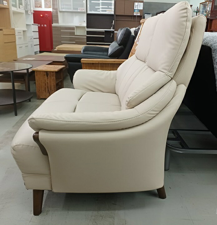 楽天市場】【中古品】ニトリ 合成皮革 2人用ソファ Nシールド コウテイ 