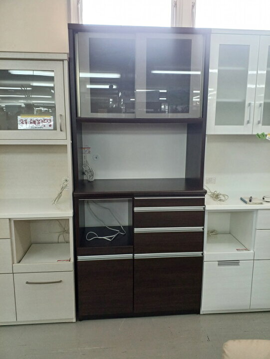 楽天市場】【中古品】松田家具 キッチンボード ライズ 90 レンジ  