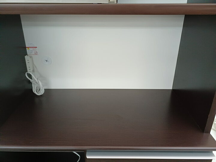 楽天市場】【中古品】松田家具 キッチンボード ライズ 90 レンジ DBR 