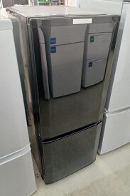 【中古品】三菱 ノンフロン冷凍冷蔵庫 MR-P15D-B 146L ブラック系 2019年製 ○YR-50829○