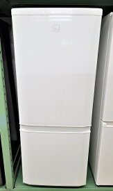 【中古品】 三菱 MITSUBISHI 146L ノンフロン冷凍冷蔵庫 2ドア MR-P15ED-KW形 冷蔵100L 冷凍46L 右開き 2019年製 ○YR-16169○