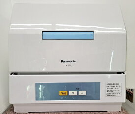 【中古品】 パナソニック Panasonic 電気食器洗い機 プチ食洗 前開き式 少人数家庭向け 18点 NP-TCB4-W 2018年製 ○YR-16244○