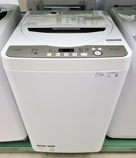 楽天市場】【中古品】 シャープ SHARP 洗濯機 洗濯容量6.0kg 風乾燥3.0
