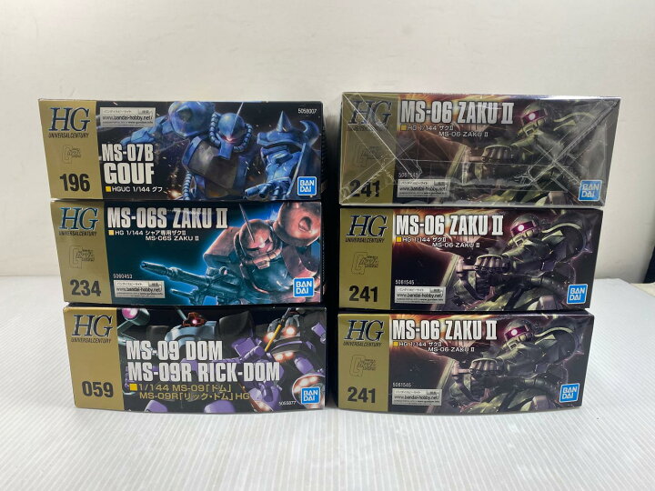 楽天市場】【中古未組立品】ガンプラ HG 6体セット シャア専用ザクII 