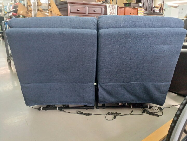 楽天市場】【中古品】ニトリ 2人用電動布張りリクライニングソファ(N 
